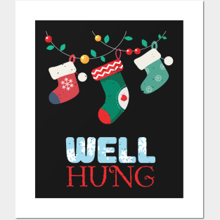 Well Hung Christmas Stockings Posters and Art